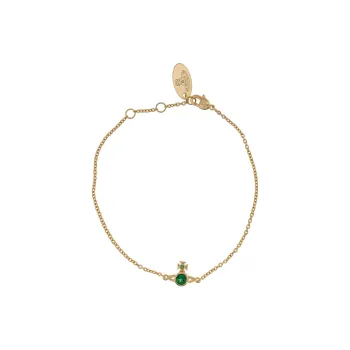 Vivienne Westwood Brass, Crystal Bracelets Women's Gold