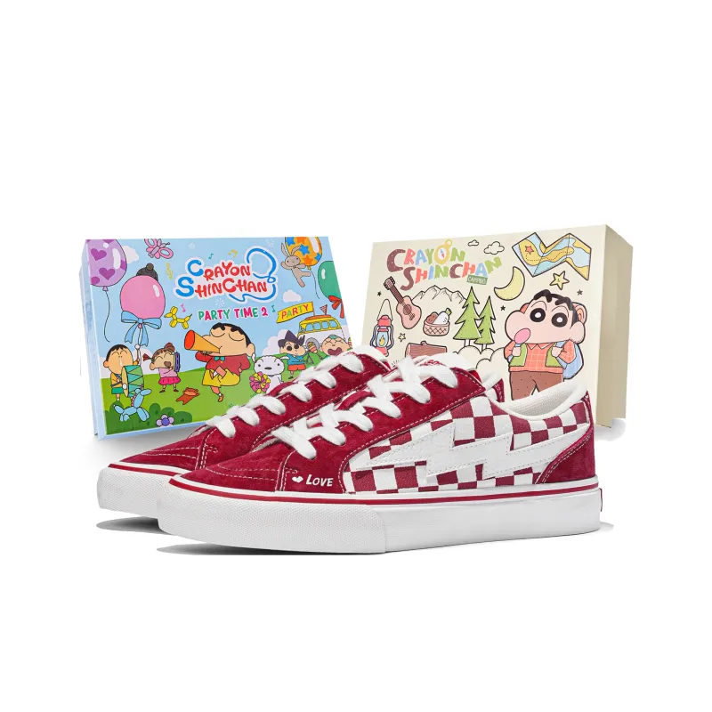 Crayon Shinchan Low Top Skateboard Shoes Unisex Gift Box Set-18