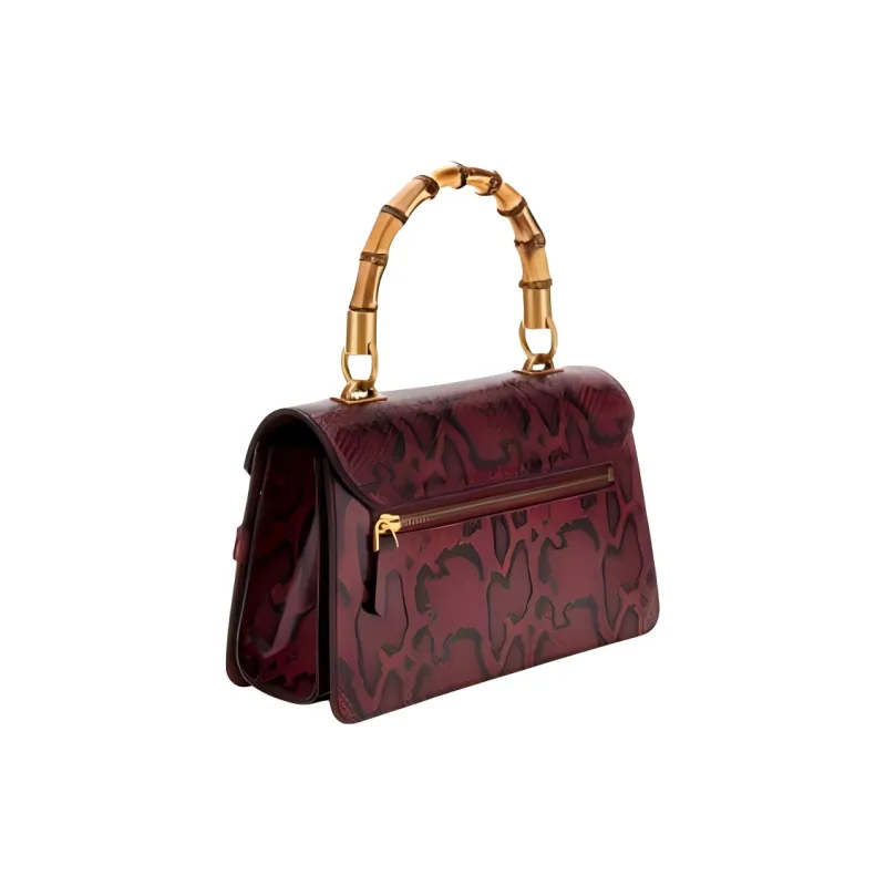 GUESS Polyurethane Shoulder Bag Crossbody Bag Handbag Mini Women's Red-1