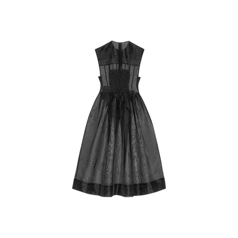 GANNI Semi sheer Dress-1