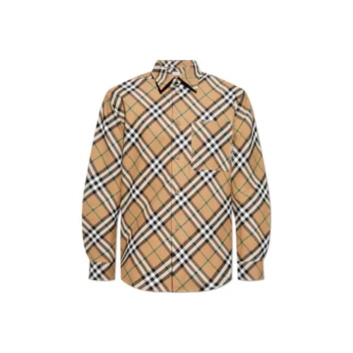 Burberry Check Printed Long Sleeved Shirt