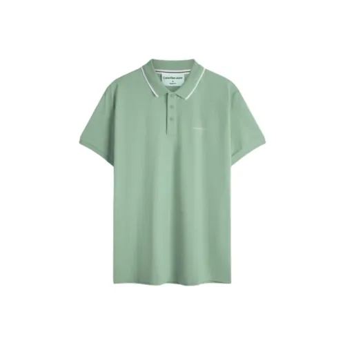 CALVIN KLEIN Polo Shirt Men's Pale Shorts
