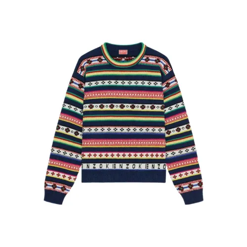 KENZO Striped Wool cotton Blend Jumper