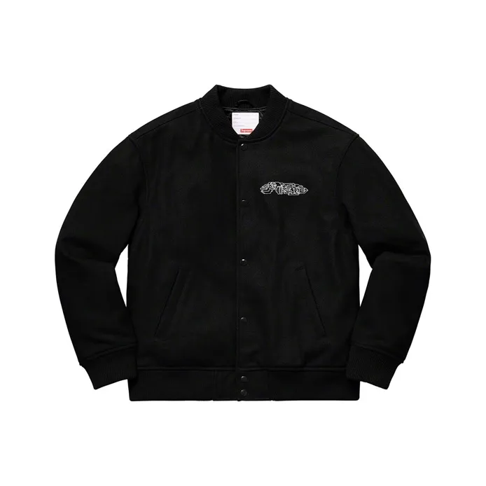 Supreme Delta Logo Varsity Jacket-0