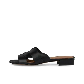 GEOX New Eraklia Rubber Sole Abrasion Resistant Slide Slippers Women's Black
