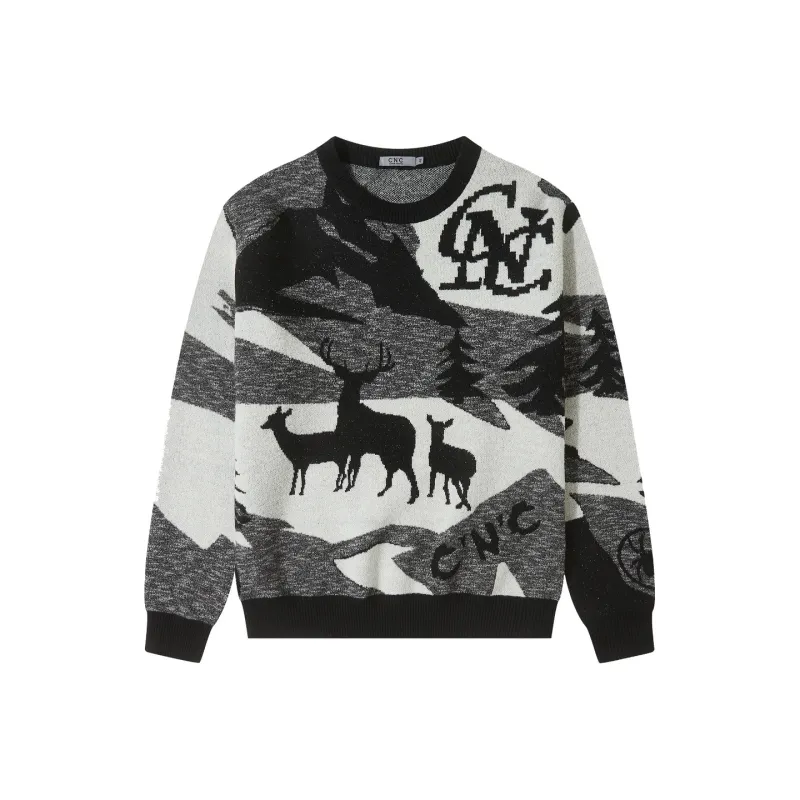C'N'C Far Mountain Outdoor Series Fall Winter Sweater Men-0