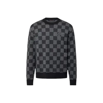 LOUIS VUITTON Damier Wool Crewneck