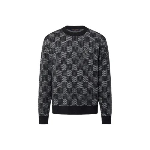 LOUIS VUITTON Damier Wool Crewneck