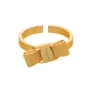 FERRAGAMO Brass Rings Unisex Gold