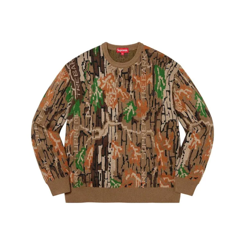 Supreme Trebark Camo Sweater-0
