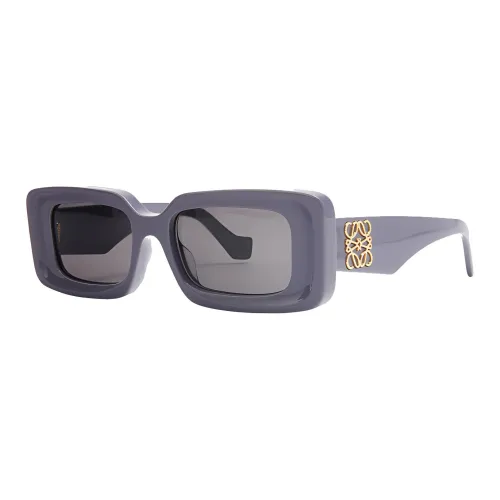 LOEWE Acetate Irregular Shape Sunglasses Women's Purple