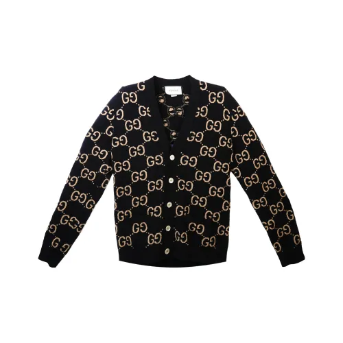 GUCCI Gg Jacquard Button Up Cardigan