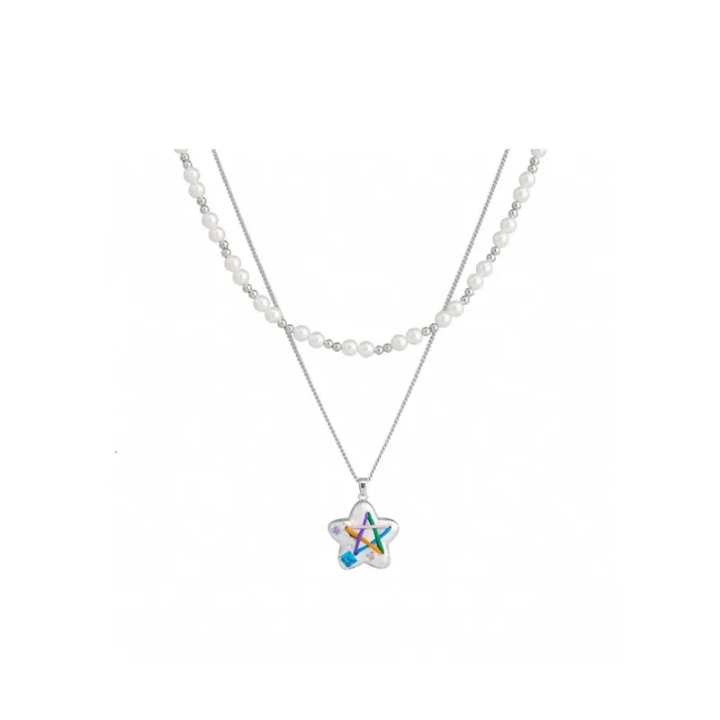 Heart Grass S925 Silver Necklaces Women's-0