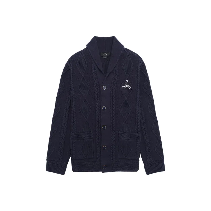 LI NING 1990 Sweaters Men Dark Ship Blue-0