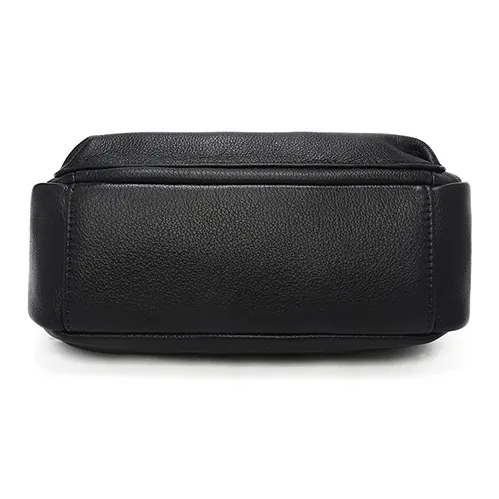 Old Man's Head Top Grain Cow Leather Shoulder Bag Women's Multicolor-6
