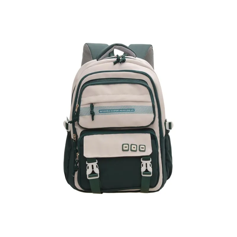 OUZIHUANG Nylon Backpack Women's Purple/Red/Green/Khaki/Black-6
