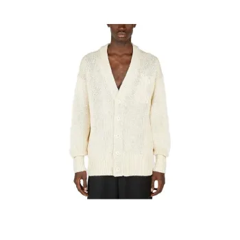 JIL SANDER Logo Intarsia Knitted Cardigan