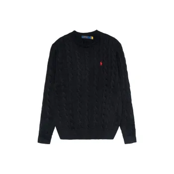Polo Ralph Lauren Logo Embroidered Cable Knit Jumper
