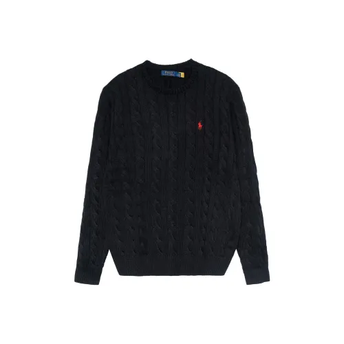 Polo Ralph Lauren Logo Embroidered Cable Knit Jumper