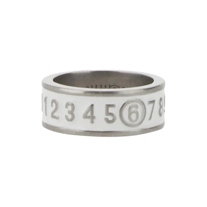 MM6 Maison Margiela Numeric Engraved Ring-0