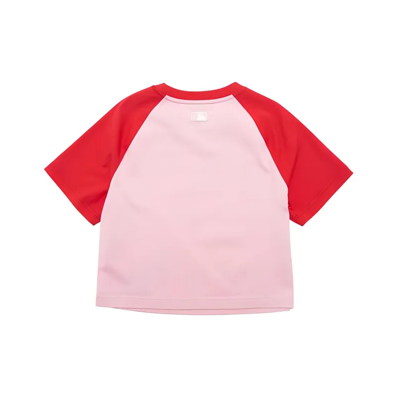 MLB Raglan Sleeve T Shirt Women's Light Pink-1