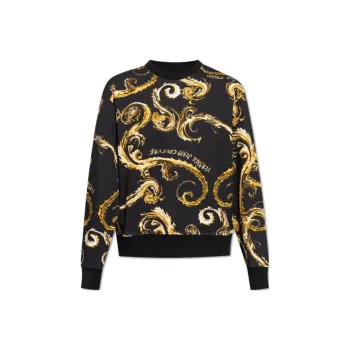 VERSACE JEANS COUTURE Regalia Baroque Print Cotton Sweatshirt