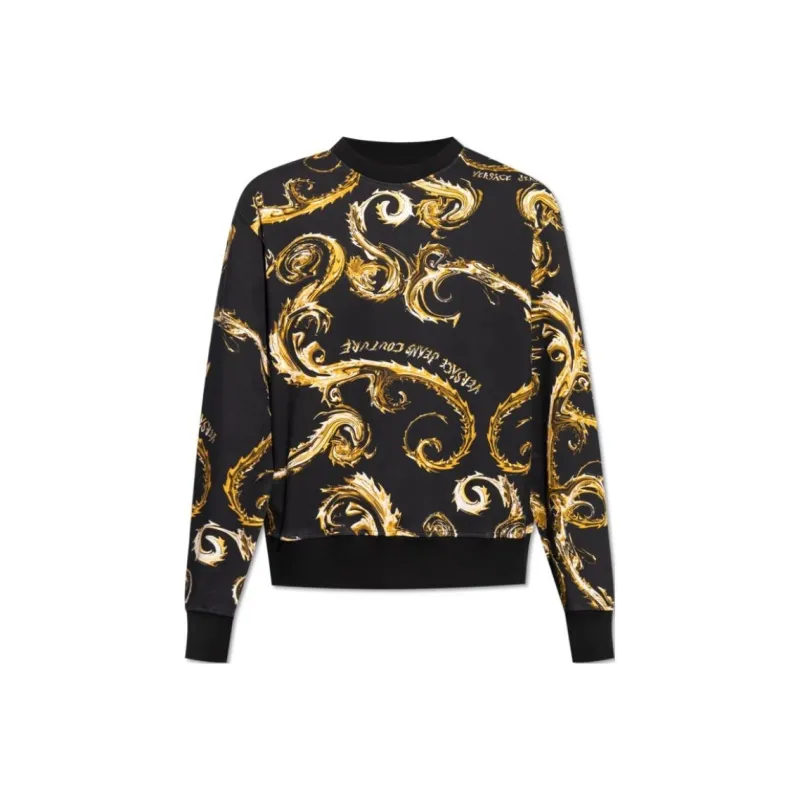 VERSACE JEANS COUTURE Regalia Baroque Print Cotton Sweatshirt-0