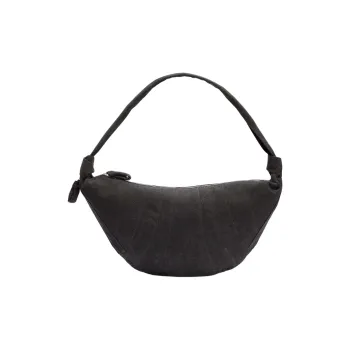 Lemaire Cotton Croissant Bag, Crossbody Bag, Shoulder Bag Extra Large Men's Dark Gray