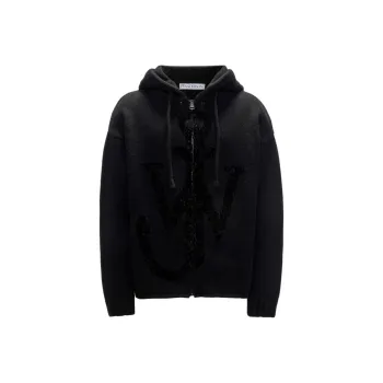 JW Anderson Zip Through Anchor Hoodie