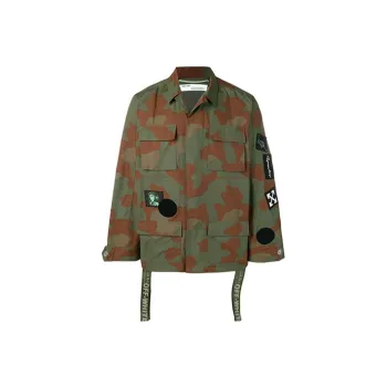OFF WHITE Jackets & Coats Men's Green Camouflage