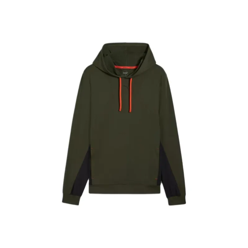 PUMA CLOUDSPUN Sweatshirt Men's Deep Olive Green - Black-0