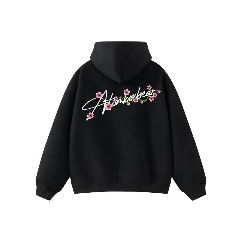 BOS BEAR Sweatshirt Unisex Black White Color-0