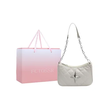 FCTOSSR PU Outing Bag Shoulder Bag Regular Women's Silver/Black/Khaki