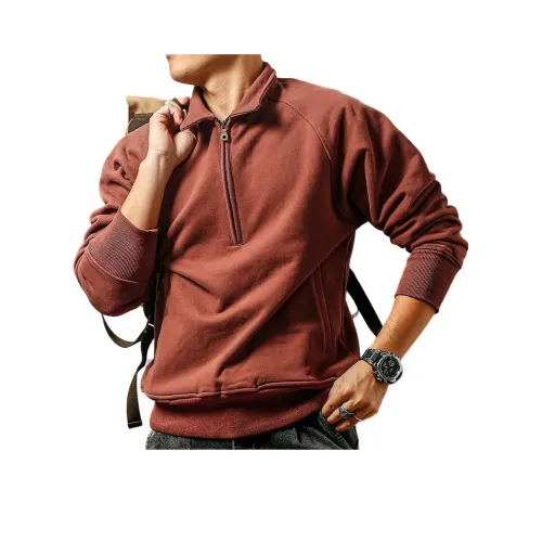 Seasonal Words Sweatshirt Men's Brick Red