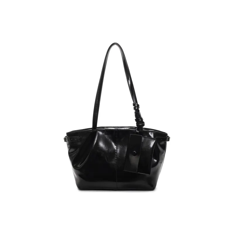 RIVMIND PU Tote Bag, Shoulder Bag Regular Women's White/Silver/Black/Pink/Blue-12