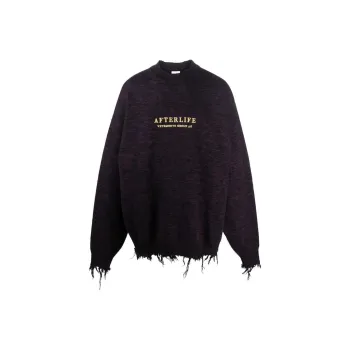 Vetements Afterlife Destroyed Knitted Sweater