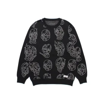 WACKO MARIA x 56 TATTOO STUDIO FW24 Sweater Unisex Black