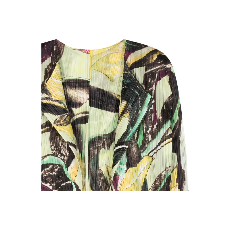 PLEATS PLEASE ISSEY MIYAKE Graphic print Pleated Jacket-5