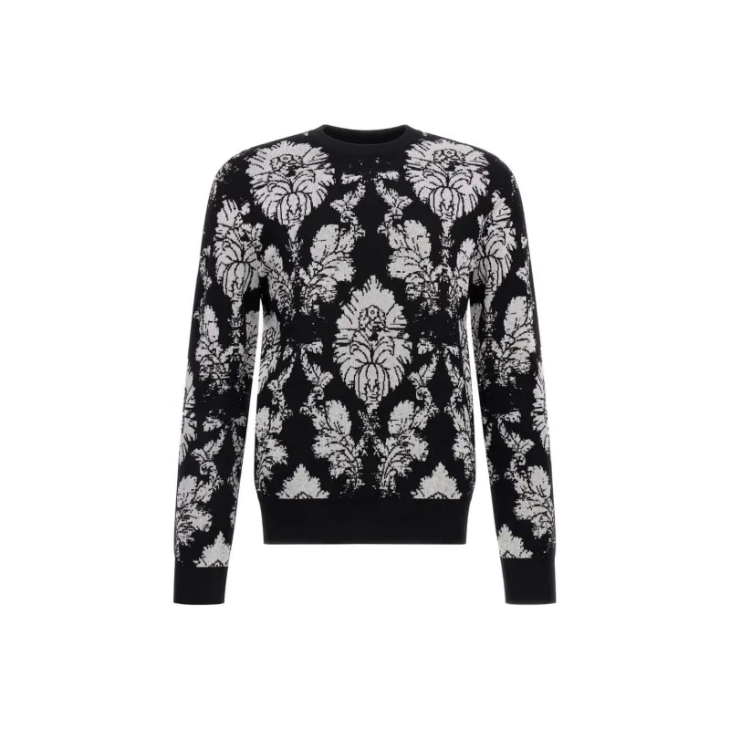 Roberto Cavalli Broccato Print Sweater-0