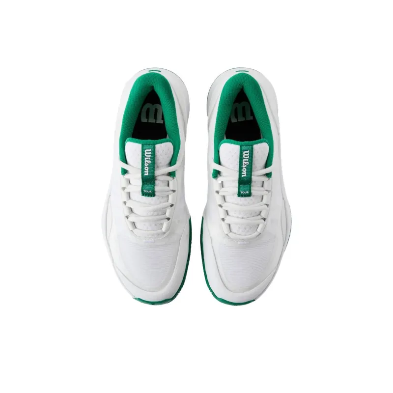 Wilson Intrigue Tour Anti Slip Wear Resistant Low Top Casual Shoes Women's White Green-3