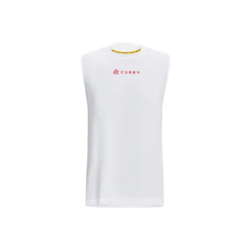 Under Armour CURRY Tank Tops Men's White