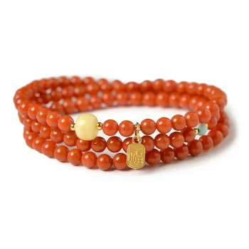 Seven Little Craftsmen Southern Red Agate Bracelets Unisex