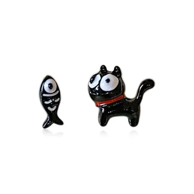 SHEEHHYY Alloy Stud Earrings Unisex-1