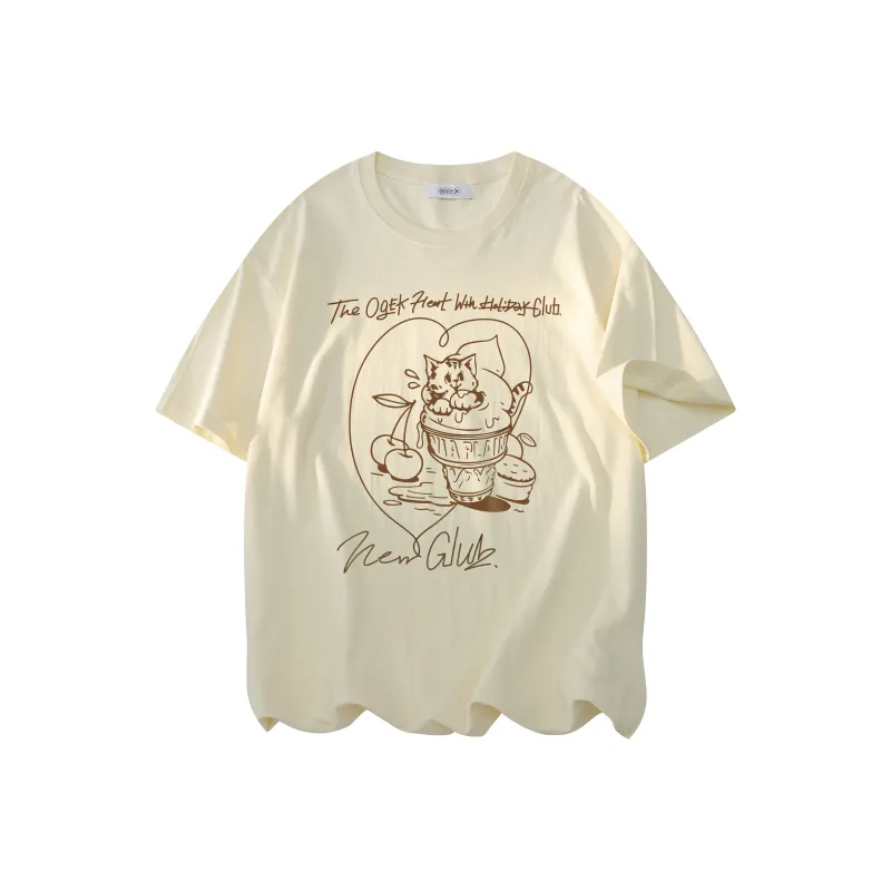 OGEK T Shirt Unisex White Comes With Random Print T Shirt-14