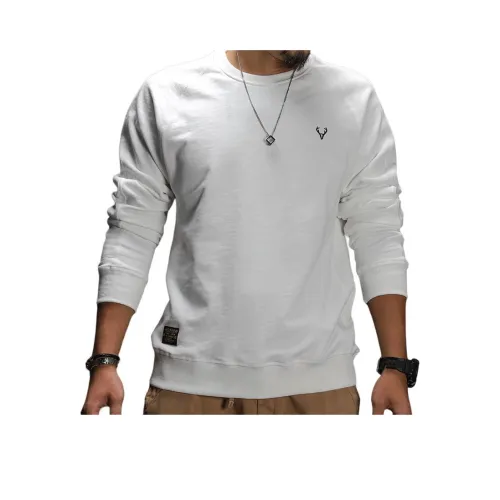 Seasonal Words Sweatshirt Men's White
