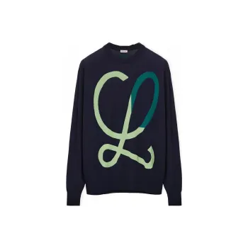LOEWE L Intarsia Wool Sweater