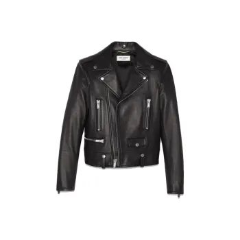 SAINT LAURENT Nappa Leather Biker Jacket