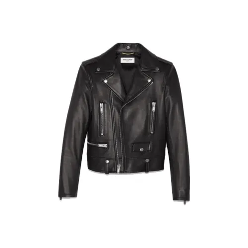 SAINT LAURENT Nappa Leather Biker Jacket