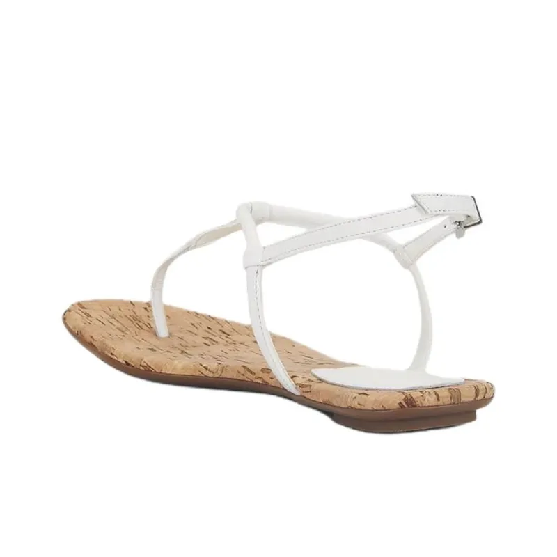 Schutz Elsha One Strap Sandals Women's White-3