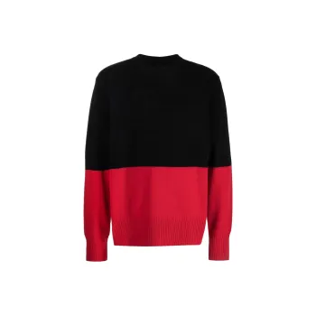 Givenchy Cashmere Sweaters Men Black Red